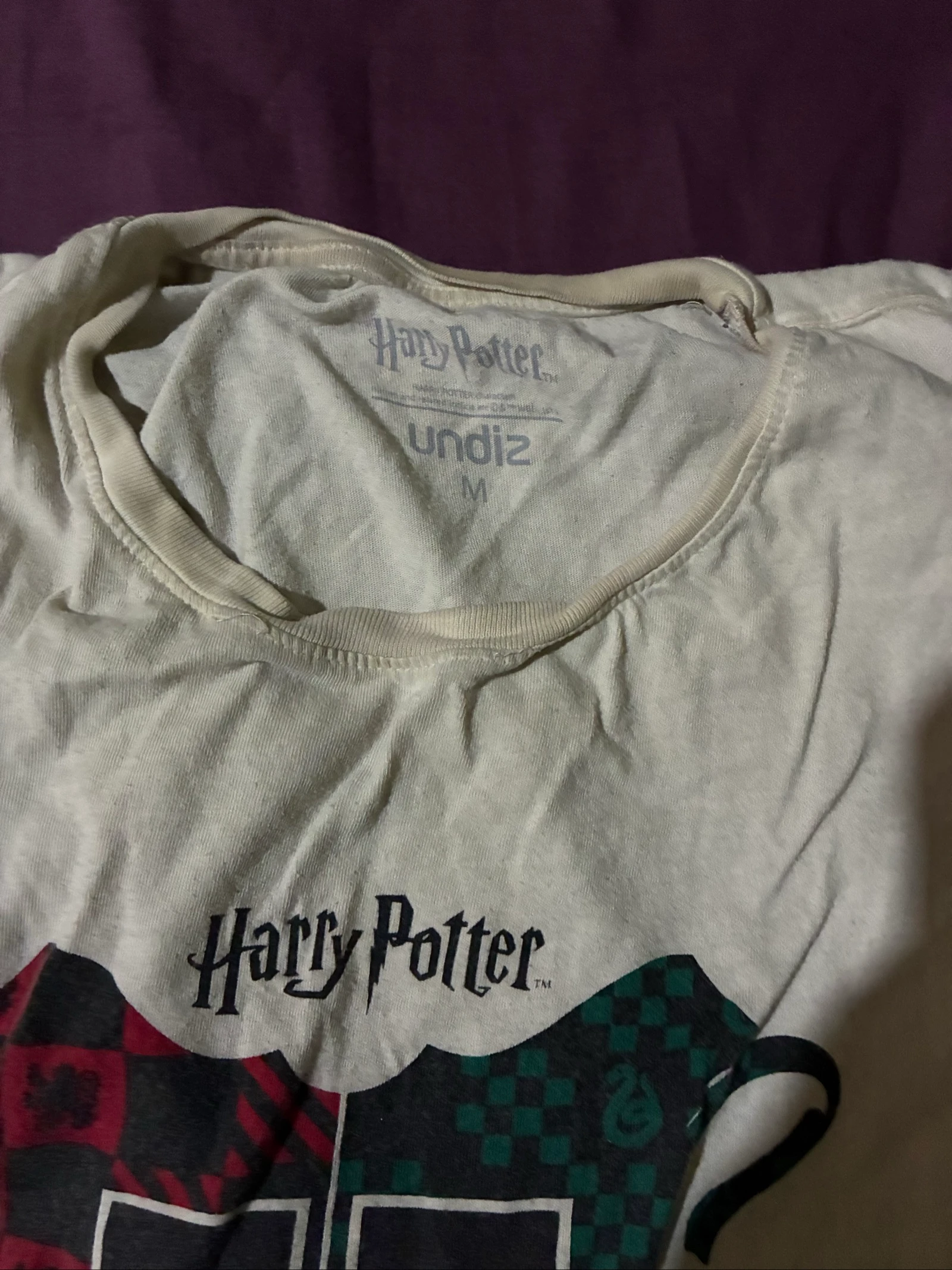 Pyjama Harry Potter Undiz femme – Ensemble blanc et bleu marine – Taille M – photo 7